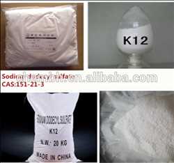 Laurylsulfate de sodium (Sls) (Cas 151-21-3)